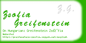 zsofia greifenstein business card